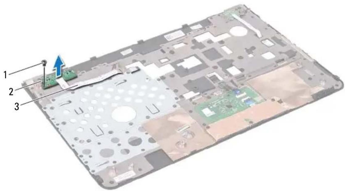 DELL Inspiron M411R - Removing the Hot-Key Board - 1