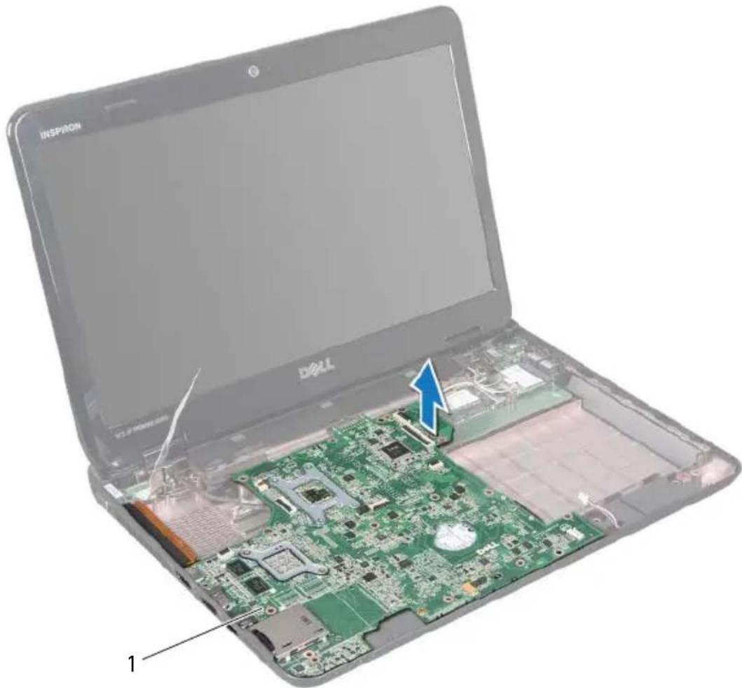 DELL Inspiron M411R - Removing the System Board - 3