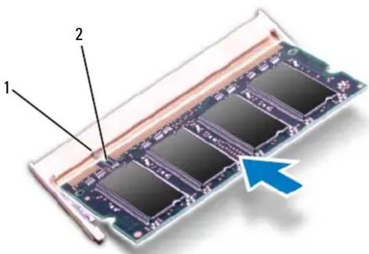 DELL Inspiron M411R - Replacing the Memory Module(s) - 3