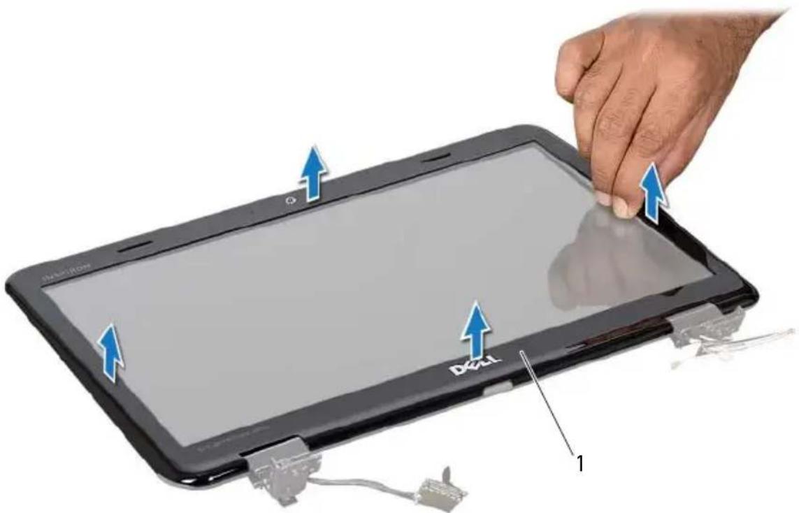 DELL Inspiron M411R - Removing the Display Bezel - 2