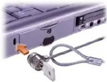 DELL Precision M40 - Using the Security Cable Slot - 1