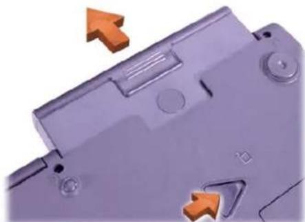 DELL Precision M40 - Removing a Battery - 1