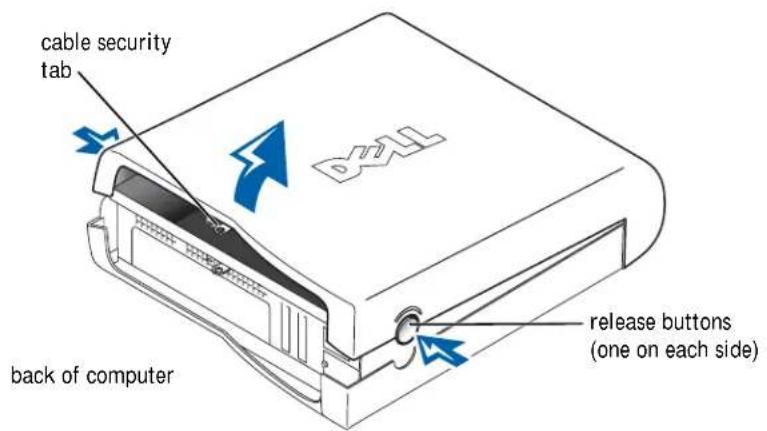 DELL Dimension 4500C - Opening the Computer Cover - 1