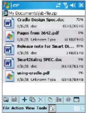 Dopod 818 Pro - Manage a ZIP file - 1
