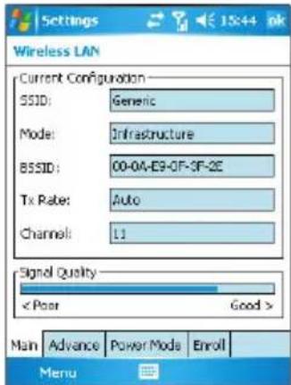 Dopod 818 Pro - To check the Wireless LAN status - 1