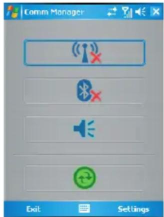 Dopod 818 Pro - To open Comm Manager - 1