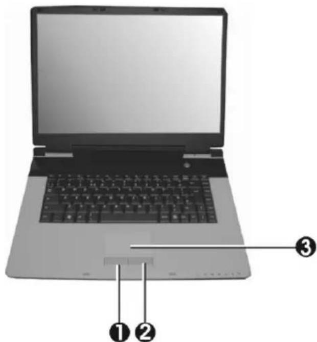 Everex StepNote NM3900W - Using the Touchpad Pointing Device - 1