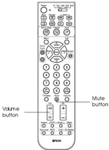 EPSON Livingstation LS57P1 - Setting the Volume - 1