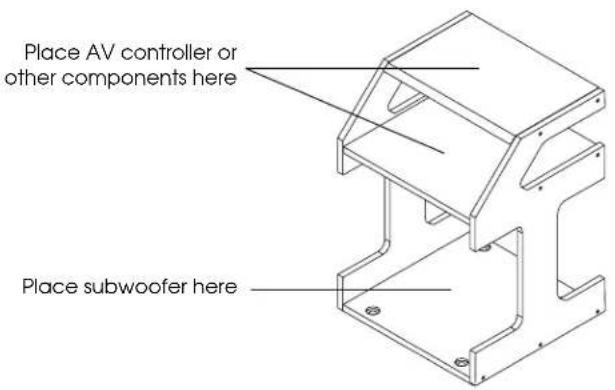 EPSON Ensemble HD 6500 - Assembling the Subwoofer Stand - 1