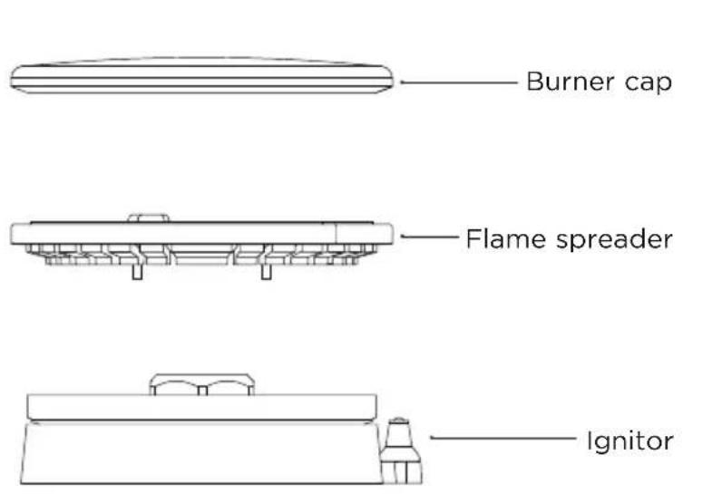 Fisher & Paykel RGV3-305-N - Replacing burner parts - 1