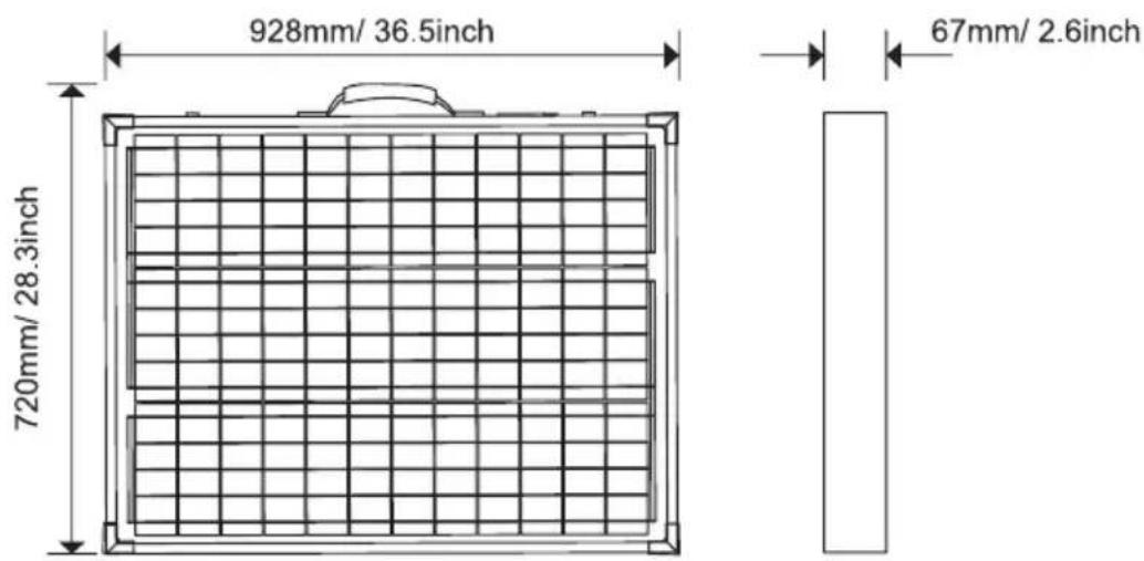 SereneLife SLSOLBK002 - 200W Solar Panel Briefcase - 2