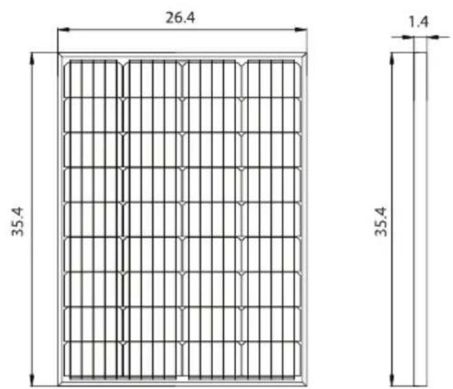 SereneLife SLSPSKT100 - SOLAR PANEL SPECIFICATION - 1