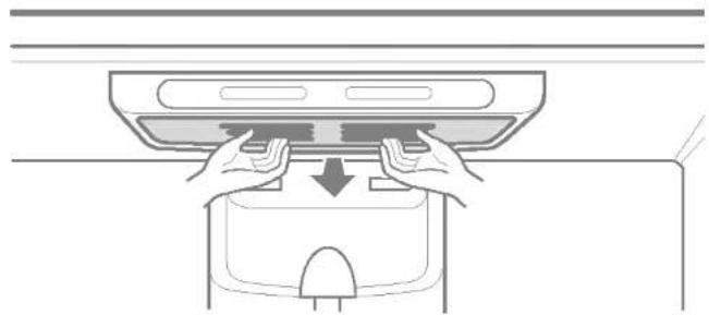 LG GR-E2TTI - To change the refrigerator light: - 1