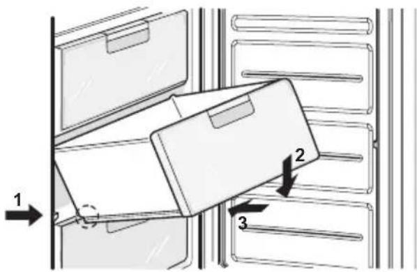 LG GC-B379SEQW - REMOVAL AND INSTALLATION OF DRAWERS IN FREEZING COMPARTMENT - 2