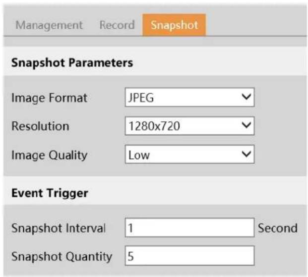 Speco Technologies O8VT3G - - Snapshot Settings - 1
