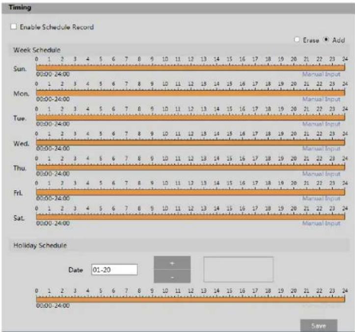 Speco Technologies O8VT3G - ● Schedule Recording Settings - 2