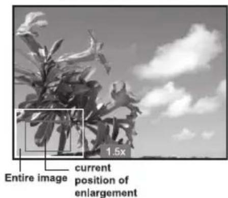 Entire image current position of enlargement 1.5x