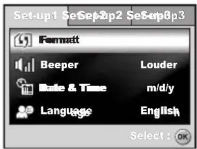 MINOX DC 7011 - Setup Menu - 1