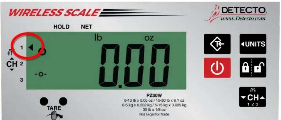 Cardinal Detecto PZ60W - CHANGING THE WIRELESS DISPLAY'S CHANNEL - 2