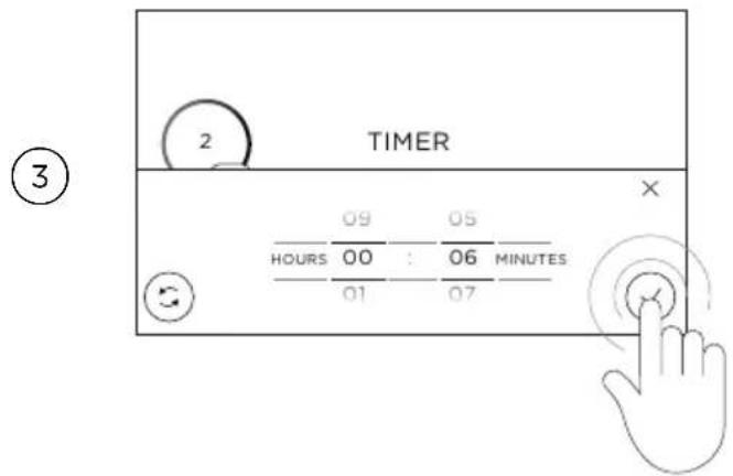 Fisher & Paykel COOKTOPCI926DTB4 - Using the kitchen timer - 3