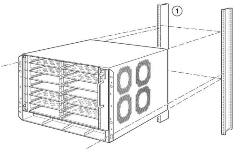 DELL PowerConnect B-RX8 - Mounting a BigIron RX-4 chassis in a rack - 2