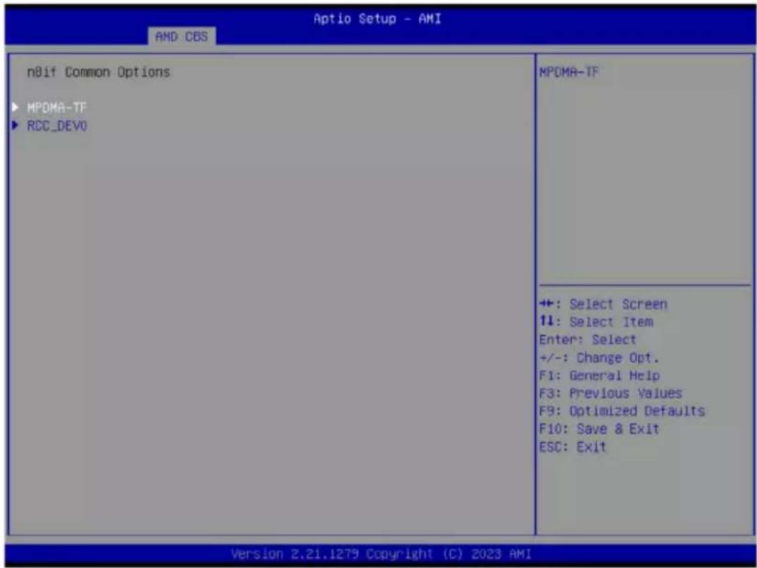 GIGABYTE R183-Z95 - 5-3-4-2 NBIO RAS Common Options - 2