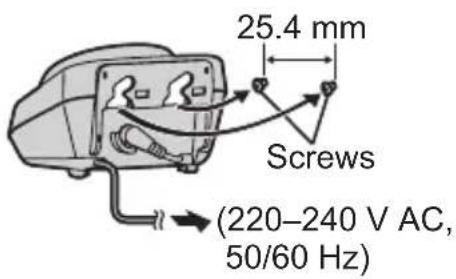 25.4 mm Screws (220–240 V AC, 50/60 Hz)