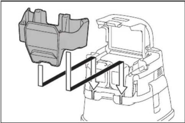 MAKITA XCV25 - Instalación de la caja de herramientas - 1