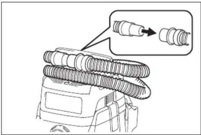 MAKITA XCV25 - Almacenamiento de los accesorios - 2