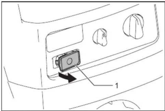 MAKITA XCV25 - Installing the wireless unit - 1