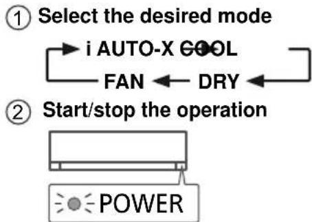 PANASONIC CU-U18RKR - Basic operation - 1