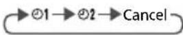 PANASONIC CU-U18RKR - ① Select ON or OFF timer - 1