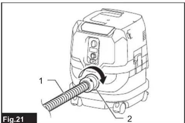 MAKITA GCV04 - Connection to cleaner - 1