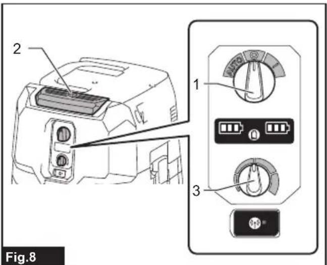 MAKITA GCV04 - Adjusting suction power - 1