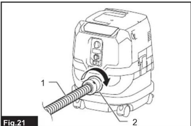 MAKITA GCV04 - Conexión a la aspiradora - 1