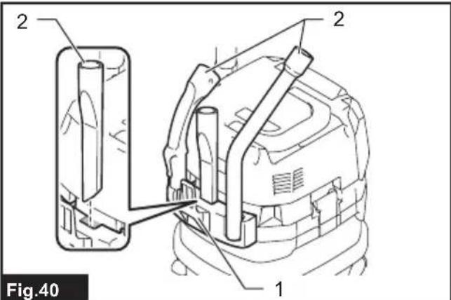 MAKITA GCV04 - Almacenamiento de los accesorios - 1