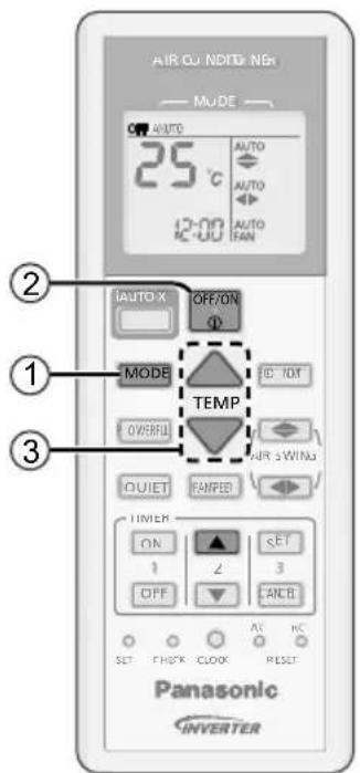 PANASONIC CU-RZ28RKR - Clock setting - 1