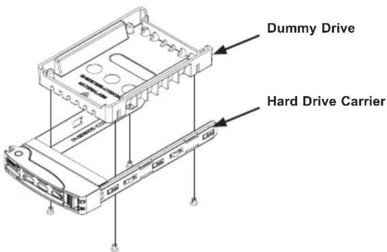 Supermicro SuperServer 2028TP-DNCFR - Installing a Drive into the Hard Drive Tray - 1