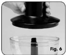 Kambrook Power Drive KStealthbox SB8 - To Attach the Chopping Blade, Chopping Bowl and Lid - 2