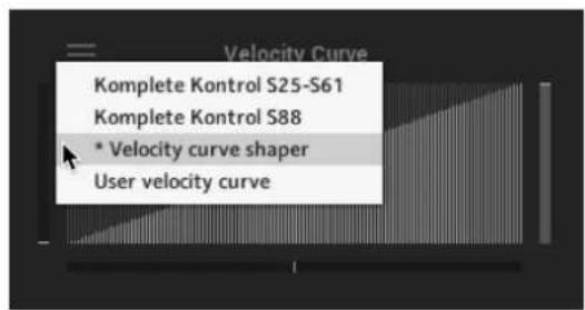 NATIVE INSTRUMENTS Modular Icons - Editing the Velocity Curve Shaper - 1