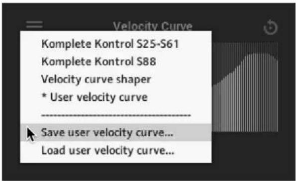 NATIVE INSTRUMENTS Modular Icons - Managing Velocity Curve Presets - 1
