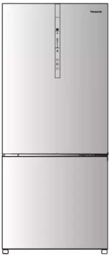 Front view of a Panasonic air refrigerator with no visible text or symbols on the panel itself.