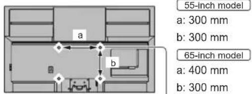 PANASONIC TH-55JX950Z - Installing the wall- hanging bracket - 1