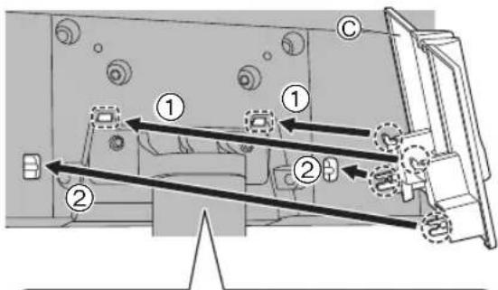 PANASONIC TH-55JX950Z - Attaching the cable cover - 1