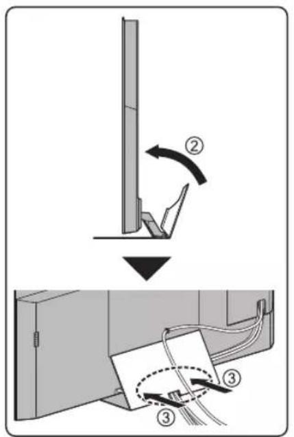 PANASONIC TH-65HZ2000U - Attaching the terminal cover / pedestal cover - 4