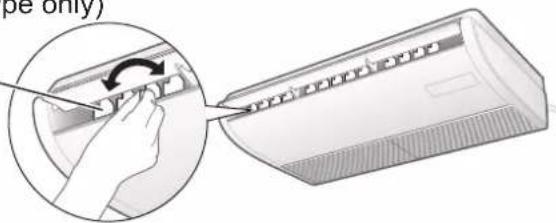 PANASONIC U-60PUR15 - ■ Adjusting the horizontal airflow direction - 1