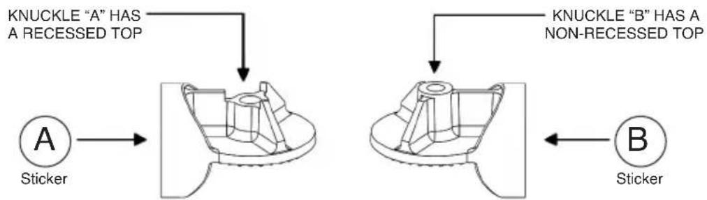 Bogen ALA-C1 - Select the desired tilt knuckle. - 1