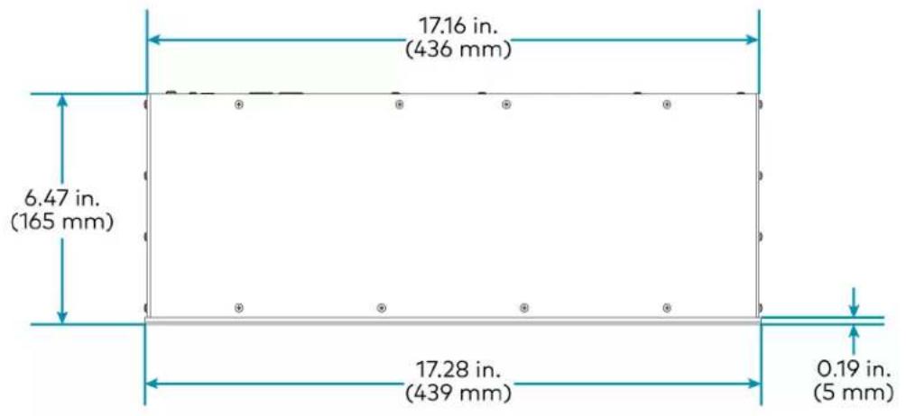 Crestron ZUMLINK-US-HALLWAY-DLS-RLY - Dimensions - 1