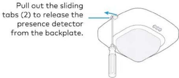 Crestron ZUMLINK-US-HALLWAY-DLS-RLY - Remove or Attach the Backplate - 1