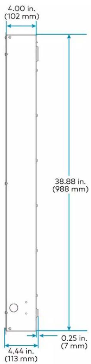 Crestron ZUMLINK-US-HALLWAY-DLS-RLY - Dimensions - 2